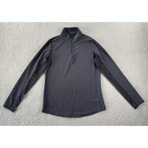 Ibkul Shirt Women XS 1/4‎ Zip Pullover Mock Neck Mesh Trim Pickleball UPF 50+